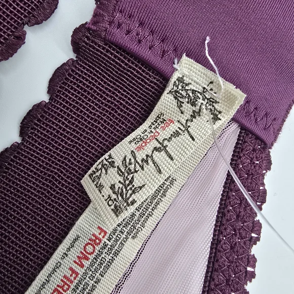 Free People Viva La Balconette Longline Bra XL Polka Dot Pink - Picture 6 of 7